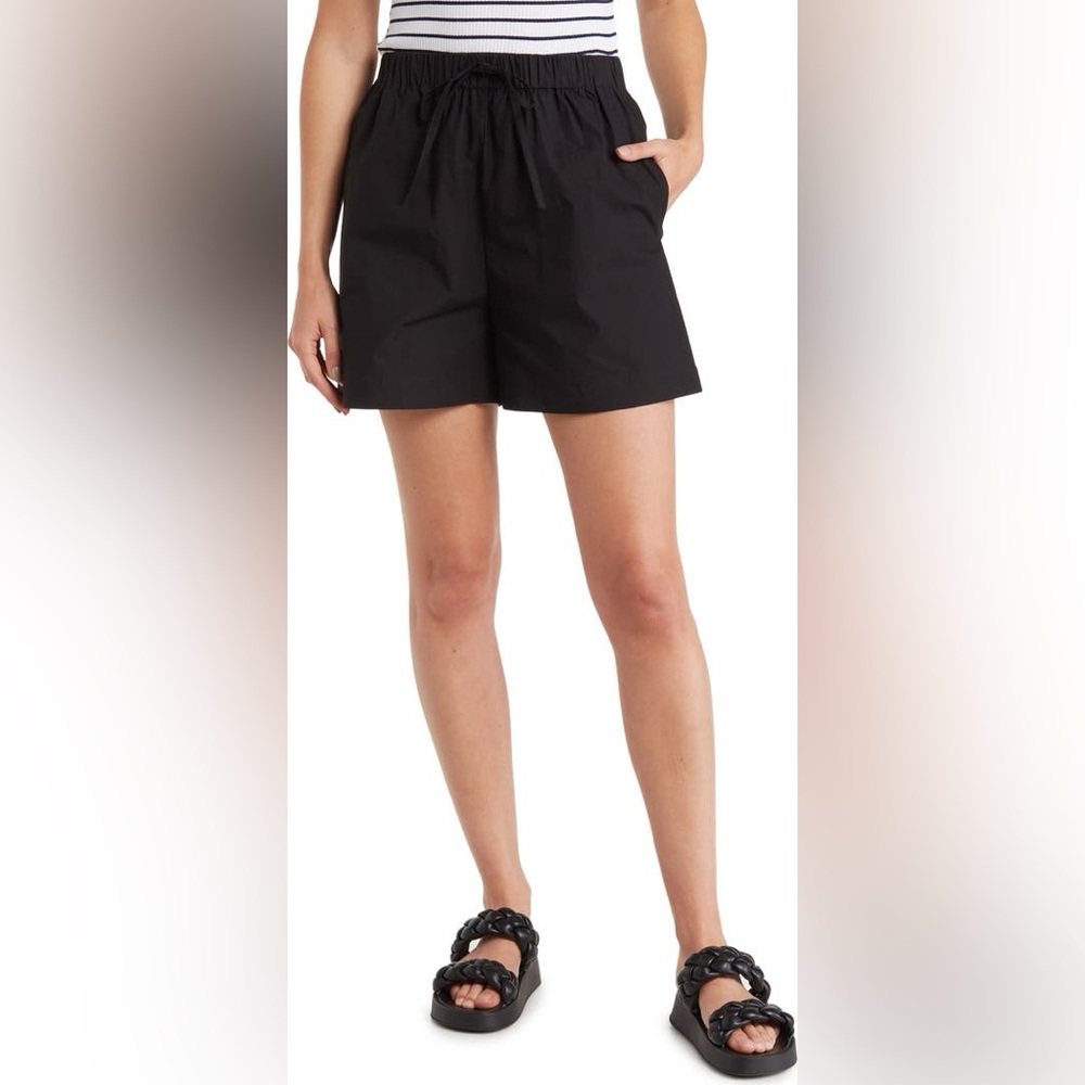 S Elodie 100% Cotton Black Shorts
